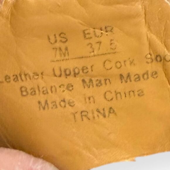 SAM EDELMAN Women’s Tan Leather Trina Block Heel Sandals Size 7M - Picture 7 of 8